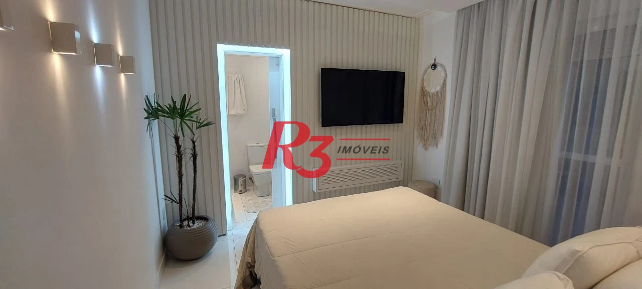Apartamento Garden com 3 dormitórios à venda, 203 m² por R$ 3.180.000,00 - Gonzaga - Santos/SP