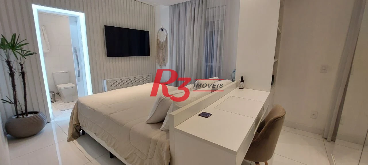 Apartamento Garden com 3 dormitórios à venda, 203 m² por R$ 3.180.000,00 - Gonzaga - Santos/SP
