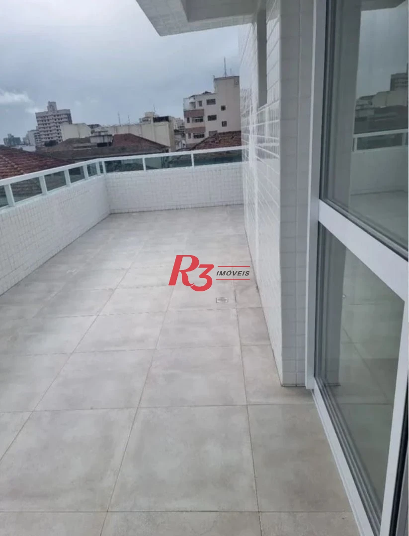 Apartamento Garden com 2 dormitórios à venda, 94 m² por R$ 720.000 - Embaré - Santos/SP