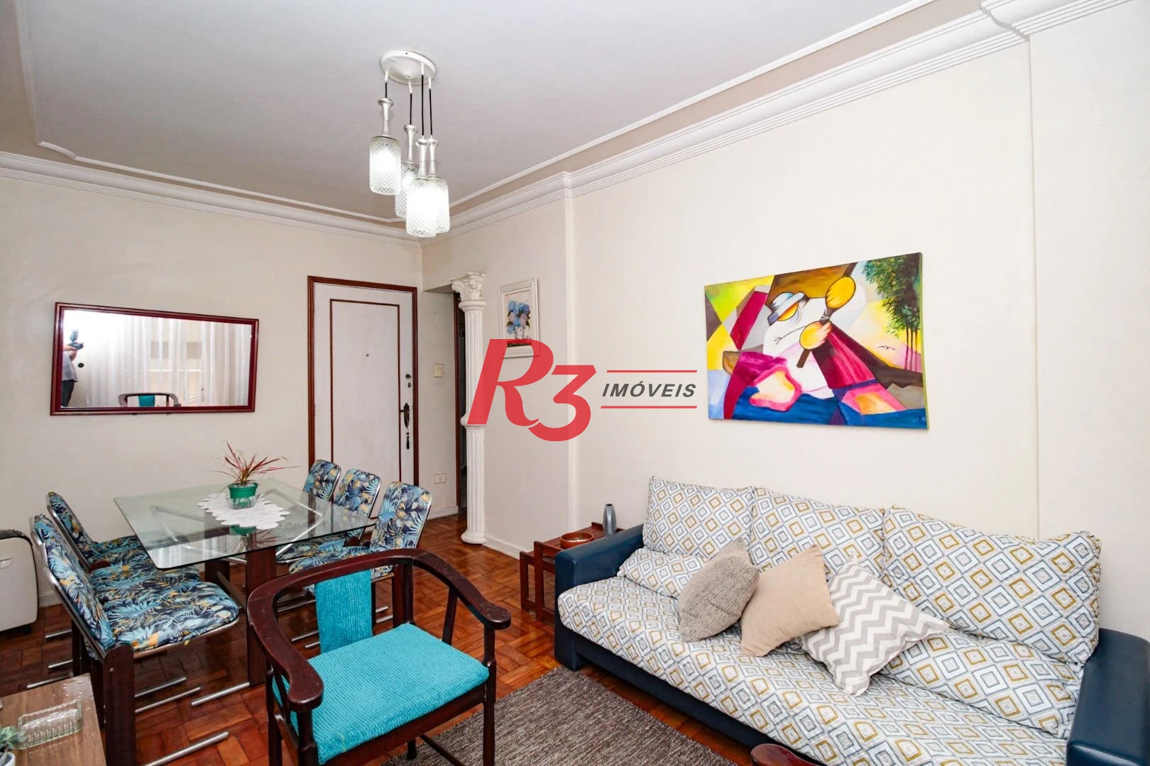 Apartamento com 3 dormitórios à venda, 100 m² por R$ 725.000 - Pompéia - Santos/SP