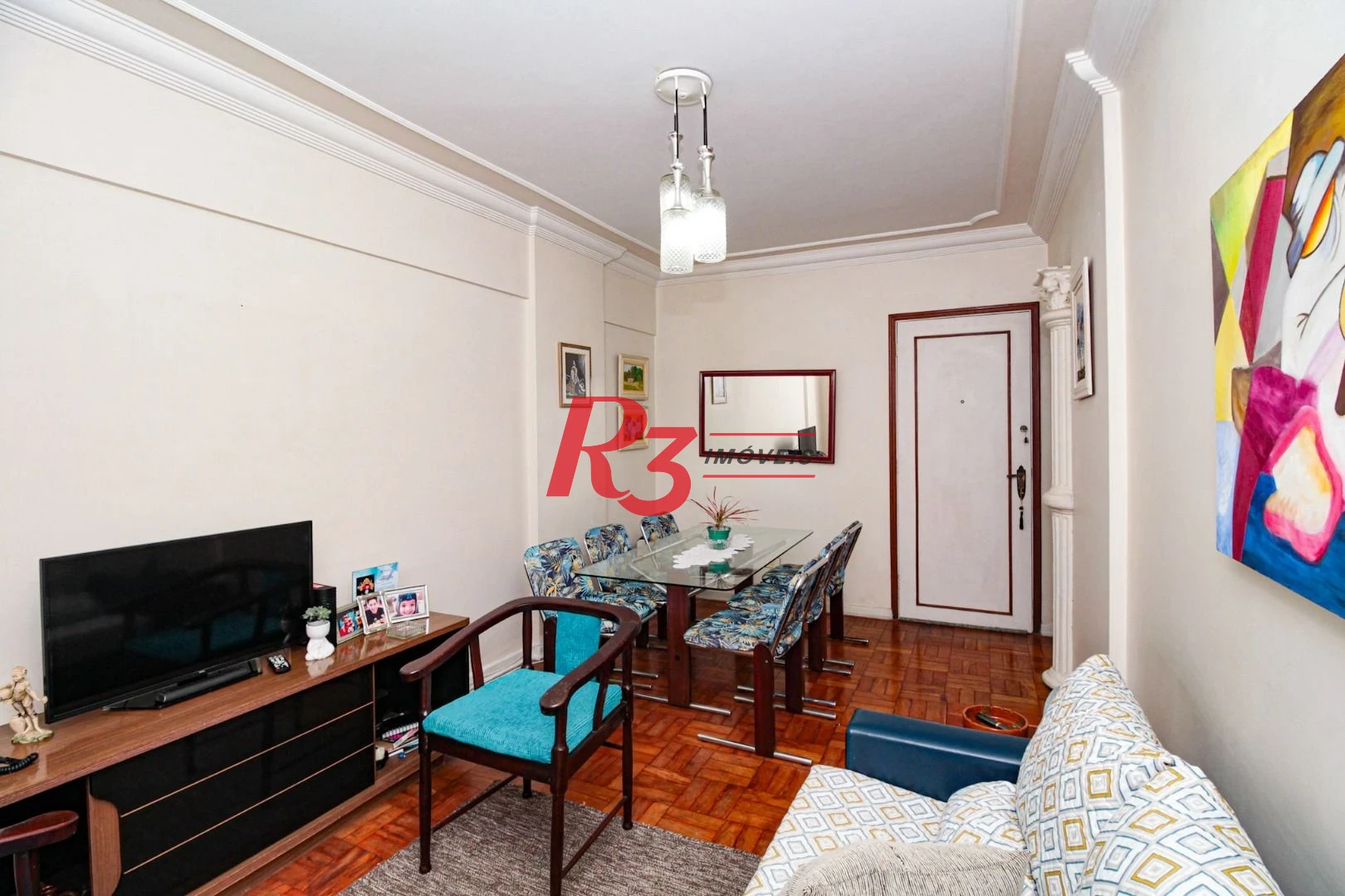 Apartamento com 3 dormitórios à venda, 100 m² por R$ 725.000 - Pompéia - Santos/SP