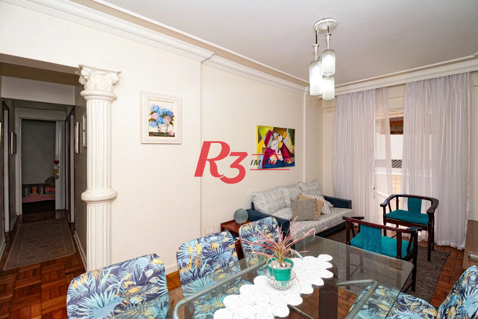Apartamento com 3 dormitórios à venda, 100 m² por R$ 725.000 - Pompéia - Santos/SP