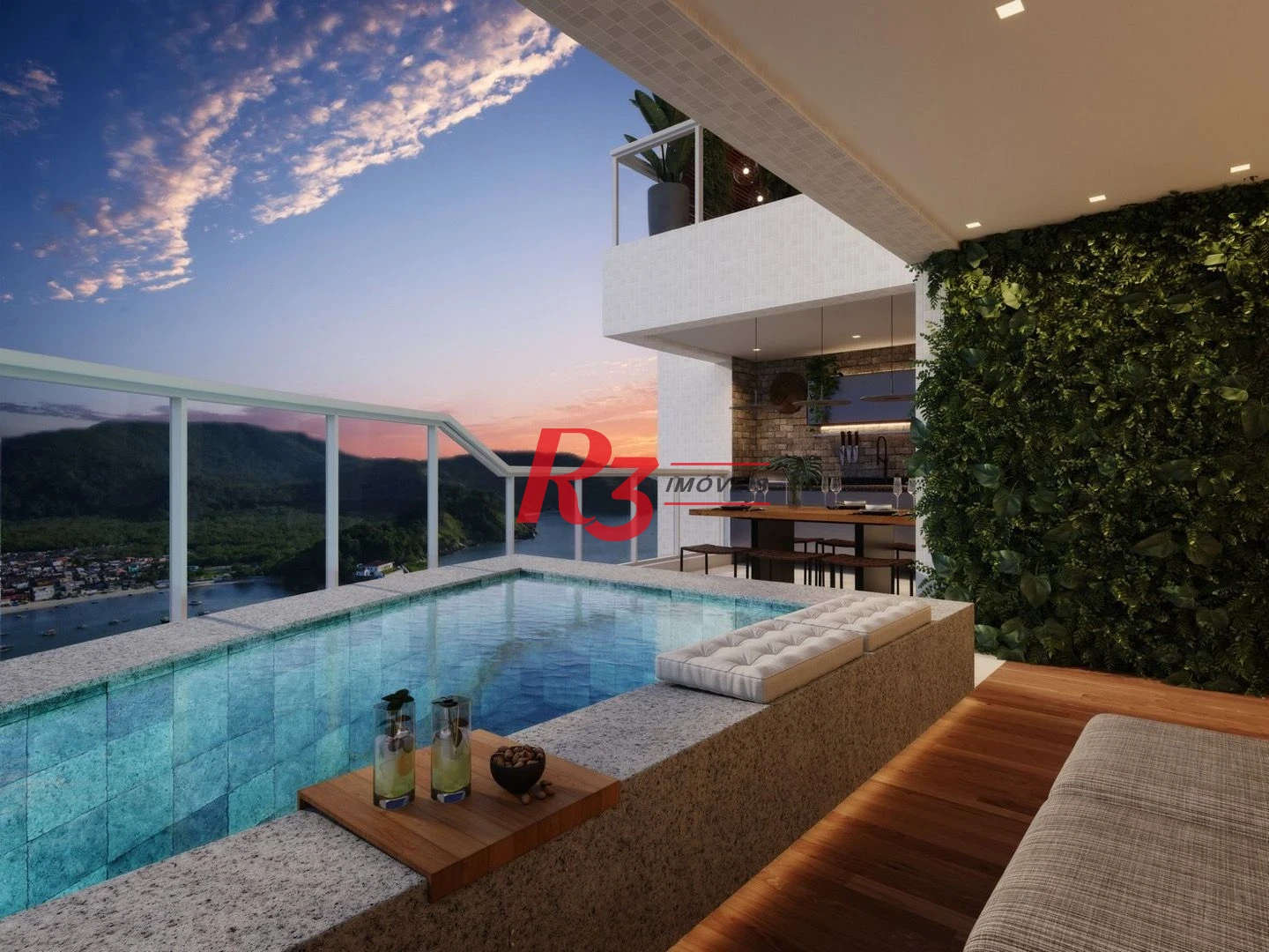 Cobertura com 3 suítes à venda, 214 m² - Ponta da Praia - Santos/SP