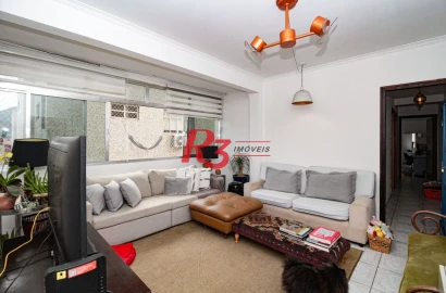 Apartamento com 2 dormitórios à venda, 82 m² por R$ 340.000,00 - José Menino - Santos/SP