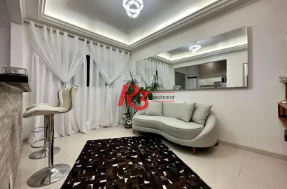 Apartamento com 1 dormitório à venda, 50 m² por R$ 266.000,00 - Centro - São Vicente/SP