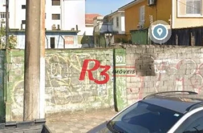 Terreno para alugar, 420 m² por R$ 18.038,76/mês - Ponta da Praia - Santos/SP