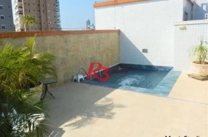 Cobertura com 3 dormitórios à venda, 258 m² por R$ 1.700.000,00 - Gonzaga - Santos/SP