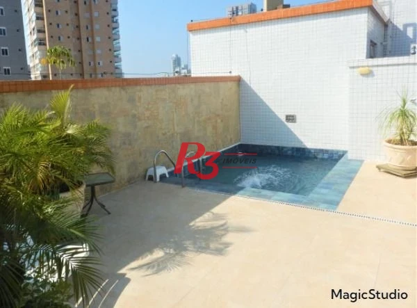 Cobertura com 3 dormitórios à venda, 258 m² por R$ 1.700.000,00 - Gonzaga - Santos/SP