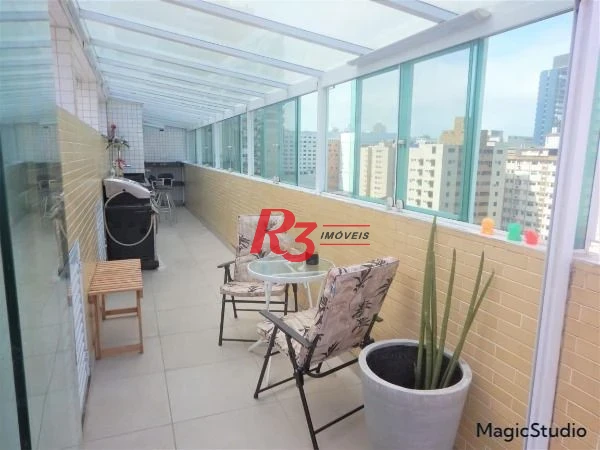 Cobertura com 3 dormitórios à venda, 258 m² por R$ 1.700.000,00 - Gonzaga - Santos/SP