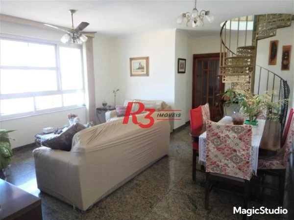 Cobertura com 3 dormitórios à venda, 258 m² por R$ 1.700.000,00 - Gonzaga - Santos/SP