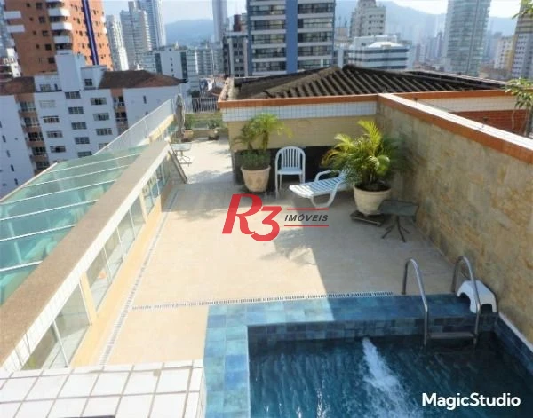 Cobertura com 3 dormitórios à venda, 258 m² por R$ 1.700.000,00 - Gonzaga - Santos/SP