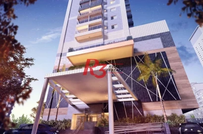 Apartamento com 2 dormitórios à venda, 87 m² por R$ 1.380.000,00 - Gonzaga - Santos/SP
