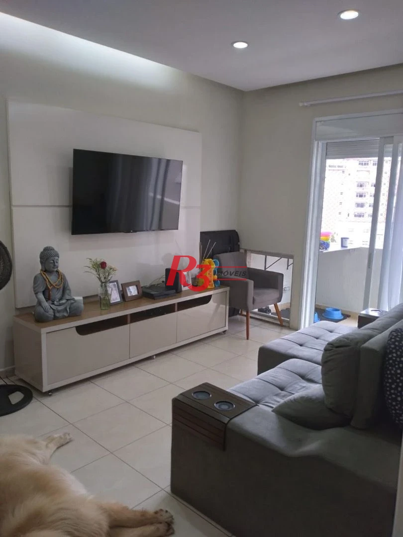 Apartamento com 2 dormitórios à venda, 108 m² por R$ 600.000,00 - Gonzaga - Santos/SP