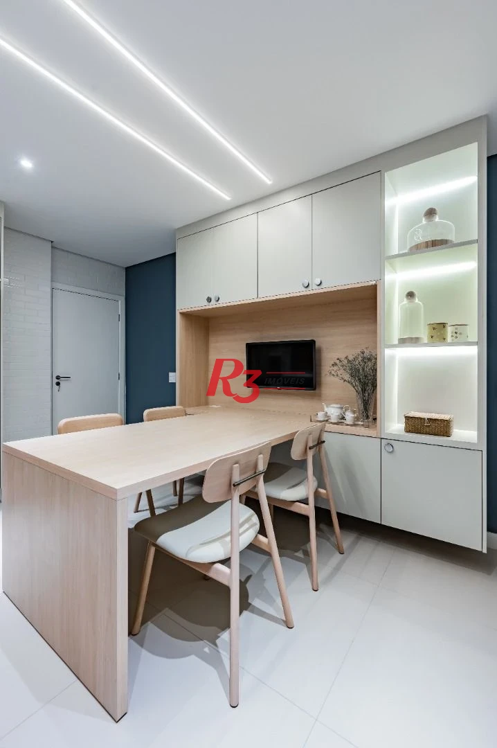 Apartamento de alto padrão com 3 suítes à venda, 234 m² por R$ 3.650.000 - Boqueirão - Santos/SP