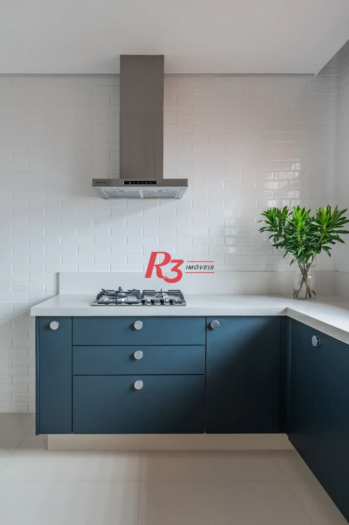 Apartamento de alto padrão com 3 suítes à venda, 234 m² por R$ 3.650.000 - Boqueirão - Santos/SP