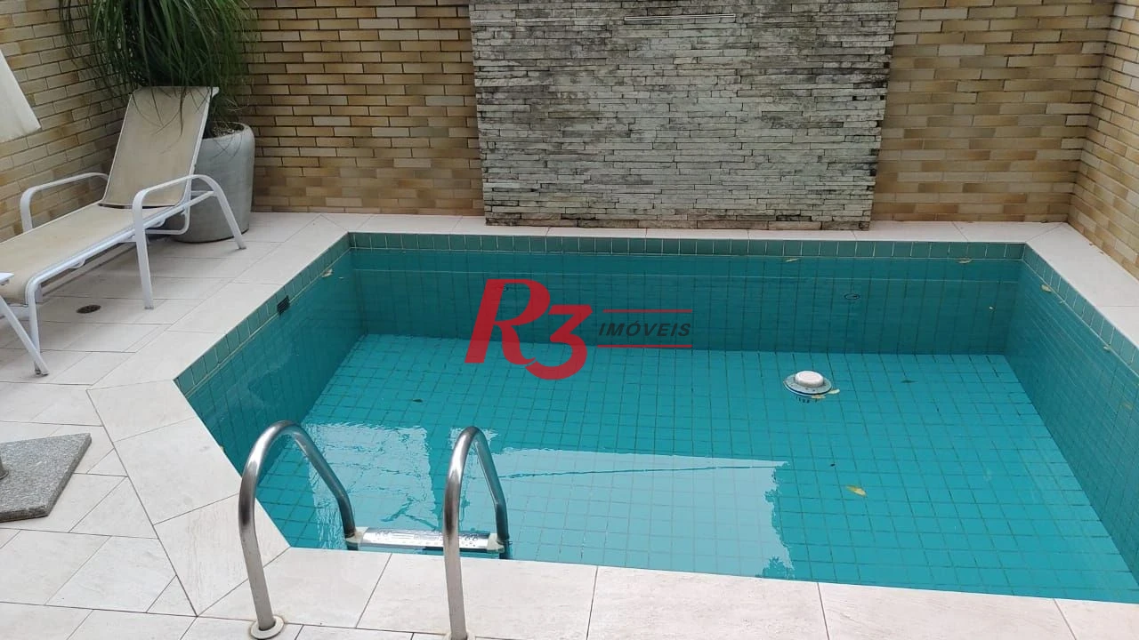 Apartamento Garden com 3 dormitórios à venda, 205 m² por R$ 2.290.000,00 - Gonzaga - Santos/SP