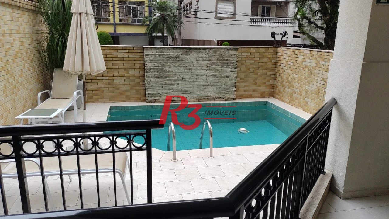 Apartamento Garden com 3 dormitórios à venda, 205 m² por R$ 2.290.000,00 - Gonzaga - Santos/SP
