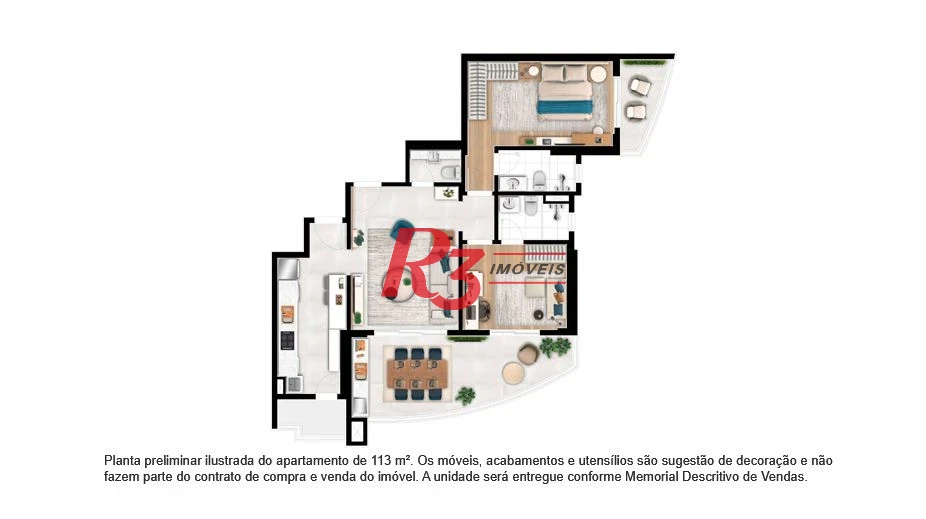 Apartamento com 2 dormitórios à venda, 113 m² por R$ 1.449.800,00 - Ponta da Praia - Santos/SP