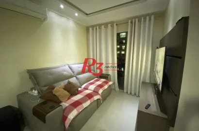 Apartamento à venda, 69 m² por R$ 440.000,00 - Areia Branca - Santos/SP