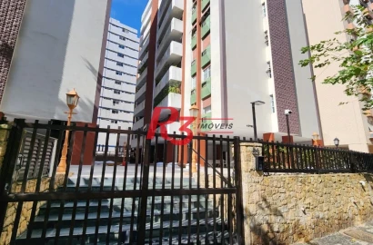 Apartamento com 3 dormitórios à venda, 161 m² por R$ 1.200.000,00 - Gonzaga - Santos/SP