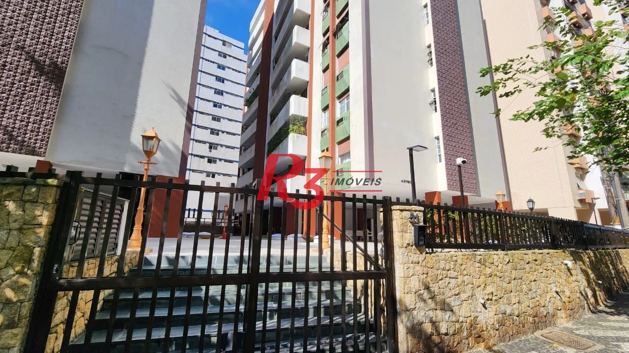 Apartamento com 3 dormitórios à venda, 161 m² por R$ 1.200.000,00 - Gonzaga - Santos/SP