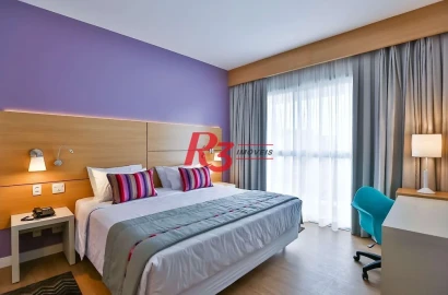 Flat à venda, 30 m² por R$ 465.000,00 - Gonzaga - Santos/SP