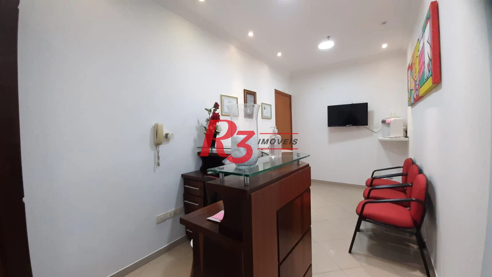 Sala comercial á venda, com