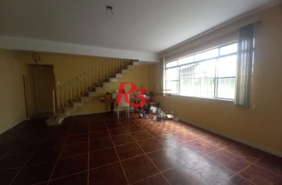 Sobrado com 4 dormitórios para alugar, 227 m² por R$ 12.000,00/mês - Boqueirão - Santos/SP