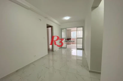 Apartamento com 2 dormitórios para alugar, 69 m² por R$ 5.500,00/mês - Boqueirão - Santos/SP