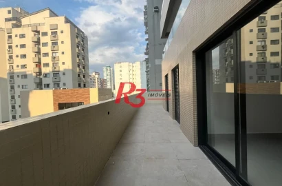 Apartamento Garden com 2 dormitórios à venda, 95 m² por R$ 1.400.000,00 - José Menino - Santos/SP