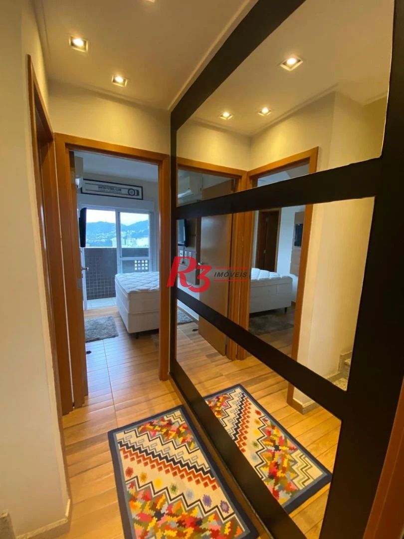 Apartamento Duplex com 3 dormitórios à venda, 125 m² por R$ 2.100.000,00 - Pompéia - Santos/SP