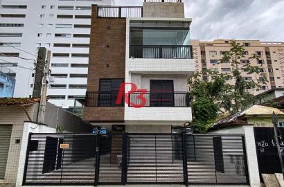 Sobrado com 2 dormitórios, 98 m² - venda por R$ 690.000,00 ou aluguel por R$ 5.500,00/mês - Marapé - Santos/SP