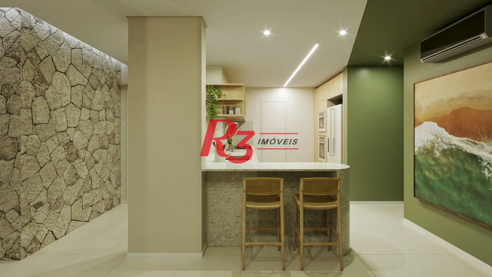 Apartamento com 3 dormitórios à venda, 186 m² por R$ 2.290.000,00 - Boqueirão - Santos/SP