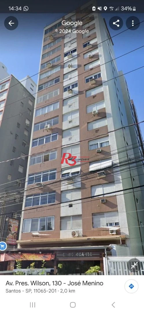 Apartamento à venda, 85 m² por R$ 712.000,00 - José Menino - Santos/SP