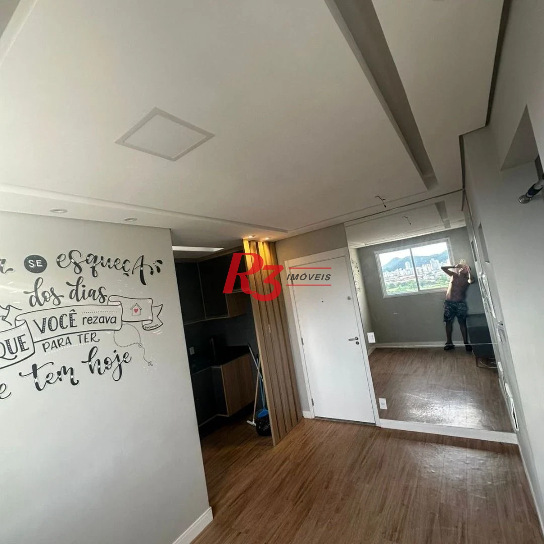 Apartamento com 2 dormitórios à venda, 40 m² por R$ 295.000,00 - Castelo - Santos/SP