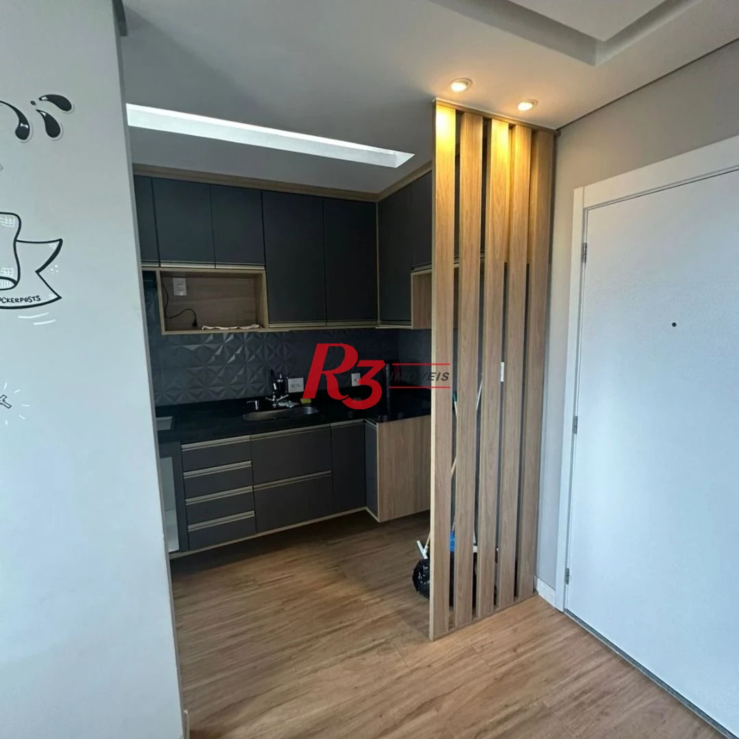 Apartamento com 2 dormitórios à venda, 40 m² por R$ 295.000,00 - Castelo - Santos/SP