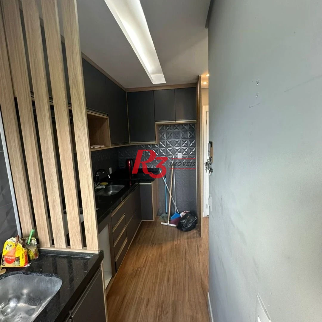 Apartamento com 2 dormitórios à venda, 40 m² por R$ 295.000,00 - Castelo - Santos/SP