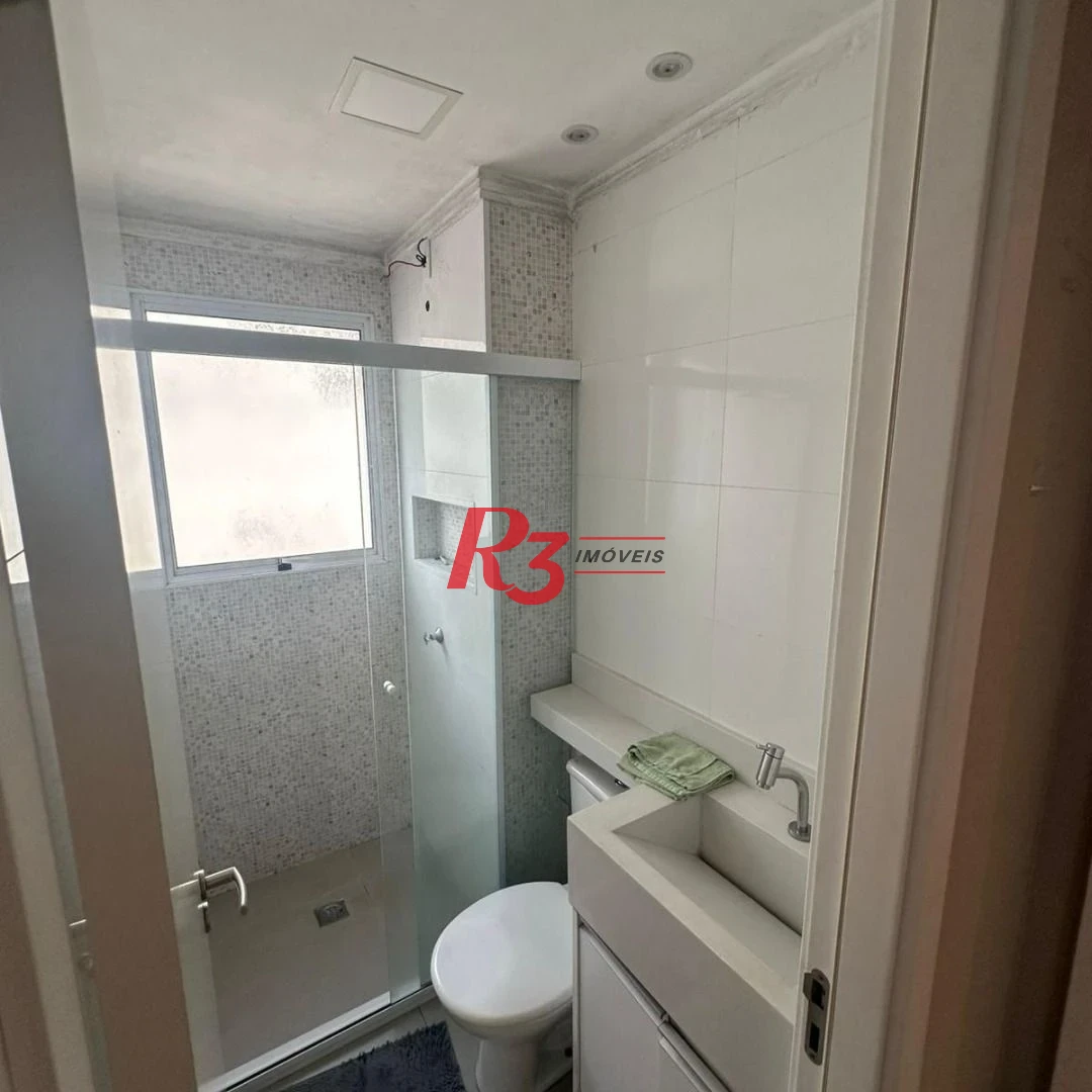 Apartamento com 2 dormitórios à venda, 40 m² por R$ 295.000,00 - Castelo - Santos/SP
