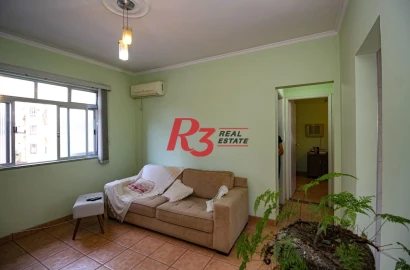 Apartamento com 2 dormitórios à venda, 60 m² por R$ 385.000,00 - Gonzaga - Santos/SP