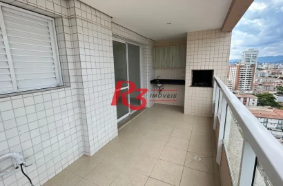 Apartamento para alugar, 92 m² por R$ 5.000,02/mês - Ponta da Praia - Santos/SP