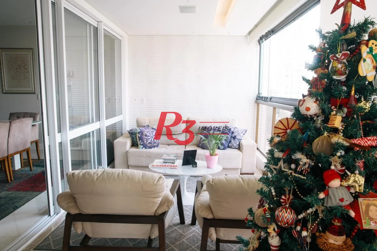 Apartamento com 3 dormitórios à venda, 171 m² por R$ 2.200.000,00 - Embaré - Santos/SP