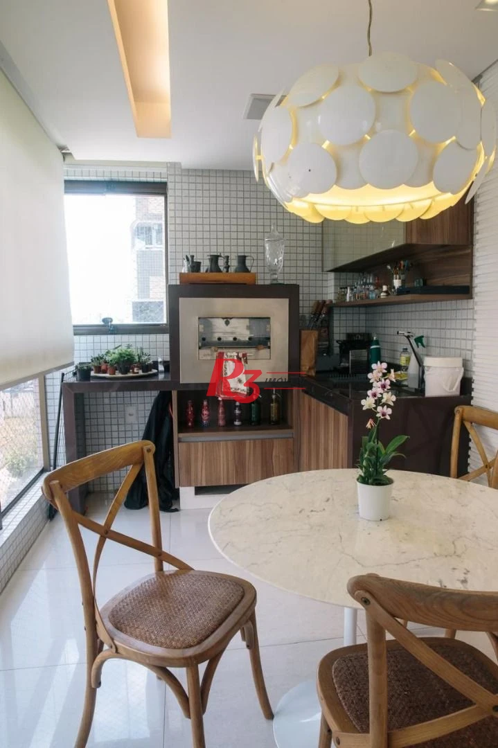 Apartamento com 3 dormitórios à venda, 171 m² por R$ 2.200.000,00 - Embaré - Santos/SP