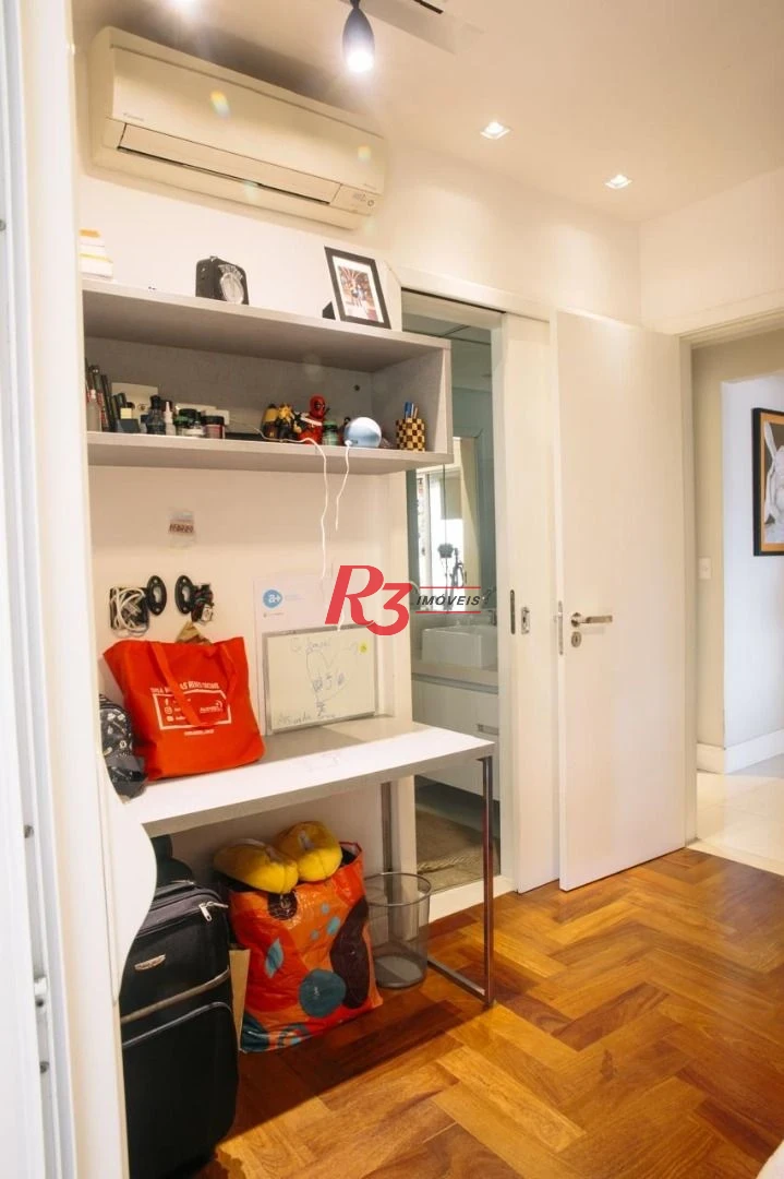 Apartamento com 3 dormitórios à venda, 171 m² por R$ 2.200.000,00 - Embaré - Santos/SP
