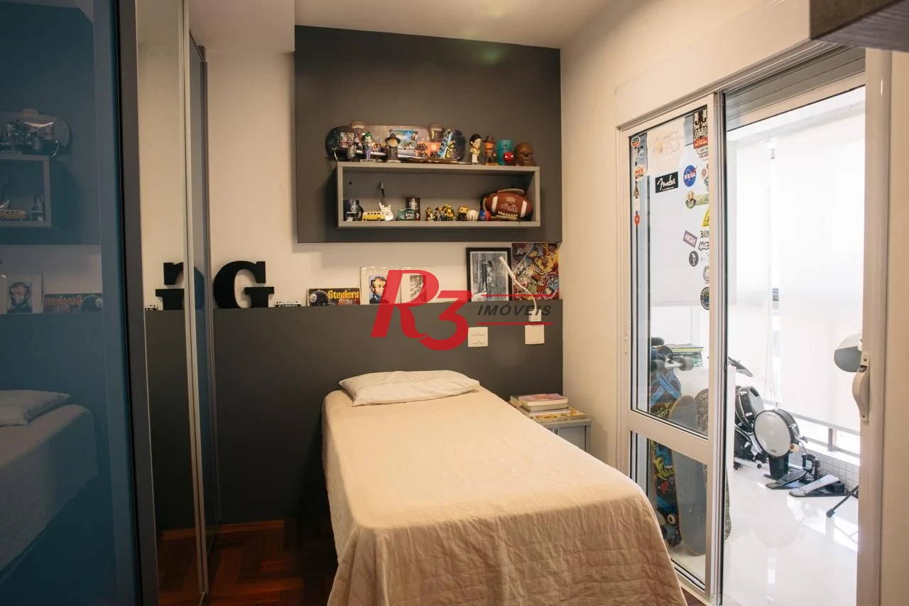 Apartamento com 3 dormitórios à venda, 171 m² por R$ 2.200.000,00 - Embaré - Santos/SP