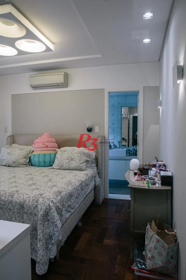 Apartamento com 3 dormitórios à venda, 171 m² por R$ 2.200.000,00 - Embaré - Santos/SP