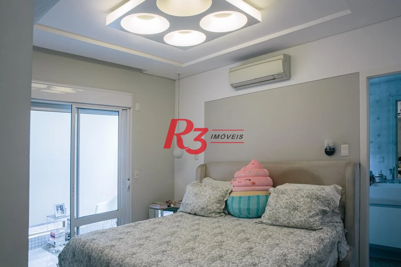 Apartamento com 3 dormitórios à venda, 171 m² por R$ 2.200.000,00 - Embaré - Santos/SP