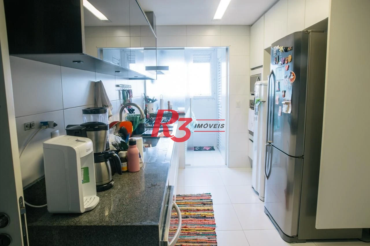 Apartamento com 3 dormitórios à venda, 171 m² por R$ 2.200.000,00 - Embaré - Santos/SP