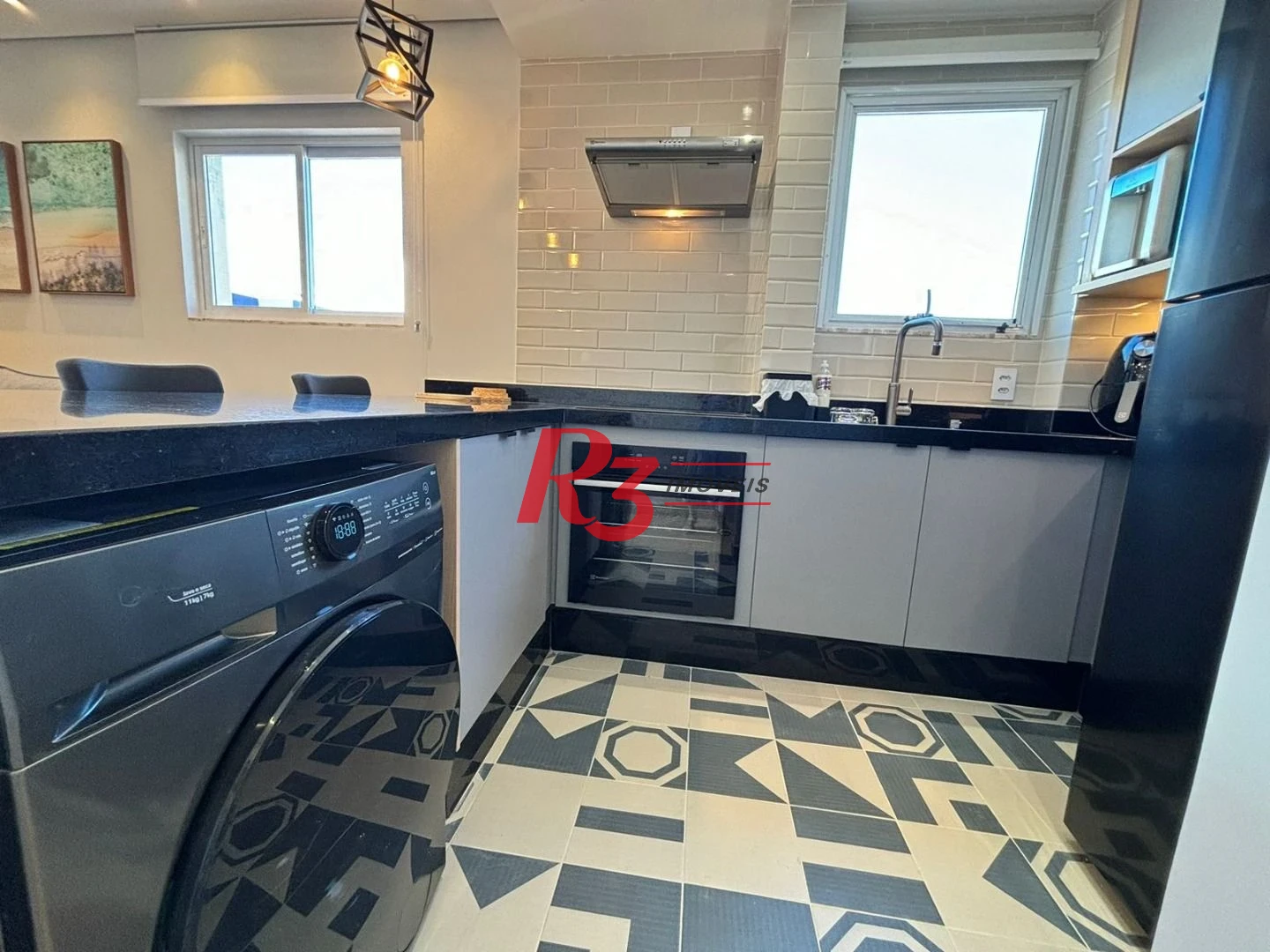Apartamento com 1 dormitório para alugar, 44 m² por R$ 5.500,02/mês - Gonzaga - Santos/SP