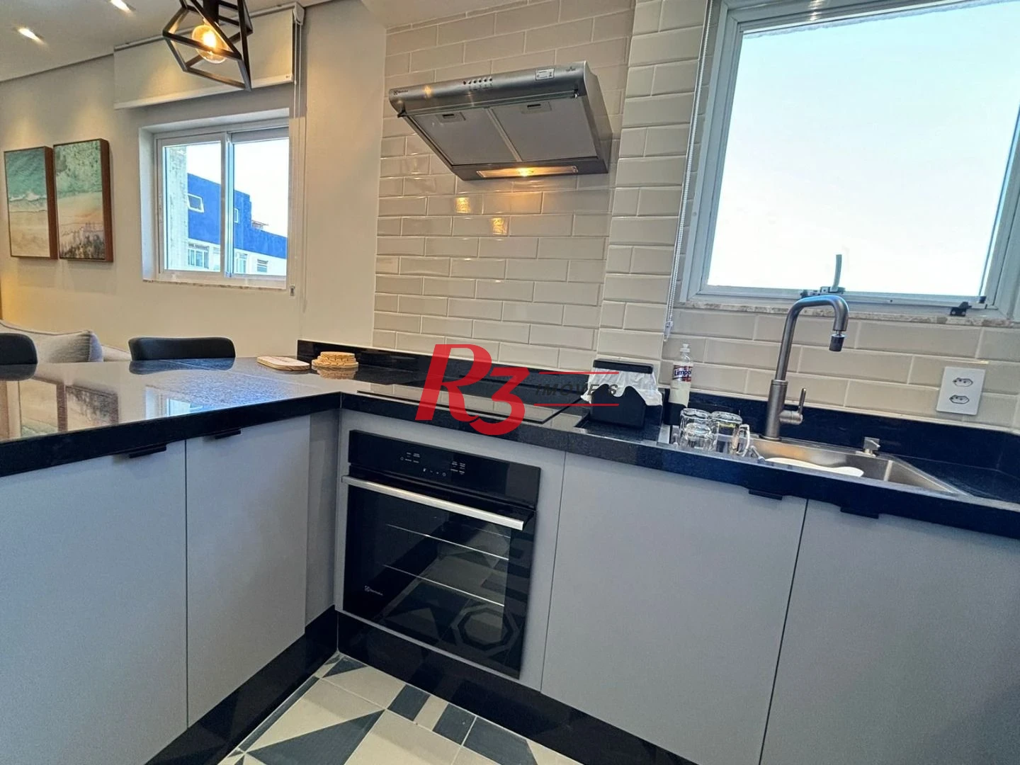 Apartamento com 1 dormitório para alugar, 44 m² por R$ 5.500,02/mês - Gonzaga - Santos/SP