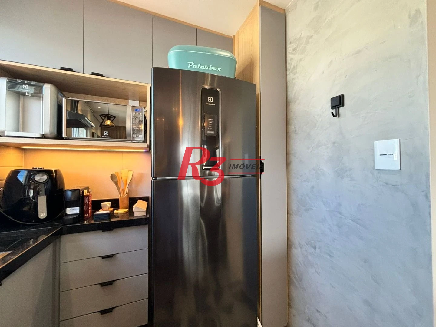 Apartamento com 1 dormitório para alugar, 44 m² por R$ 5.500,02/mês - Gonzaga - Santos/SP